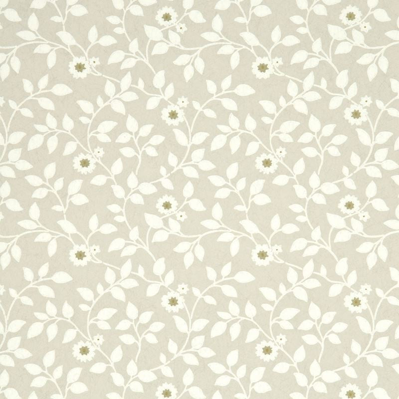 G P & J Baker Wallpaper BW45046.4 Flowerdene Linen/Ivory