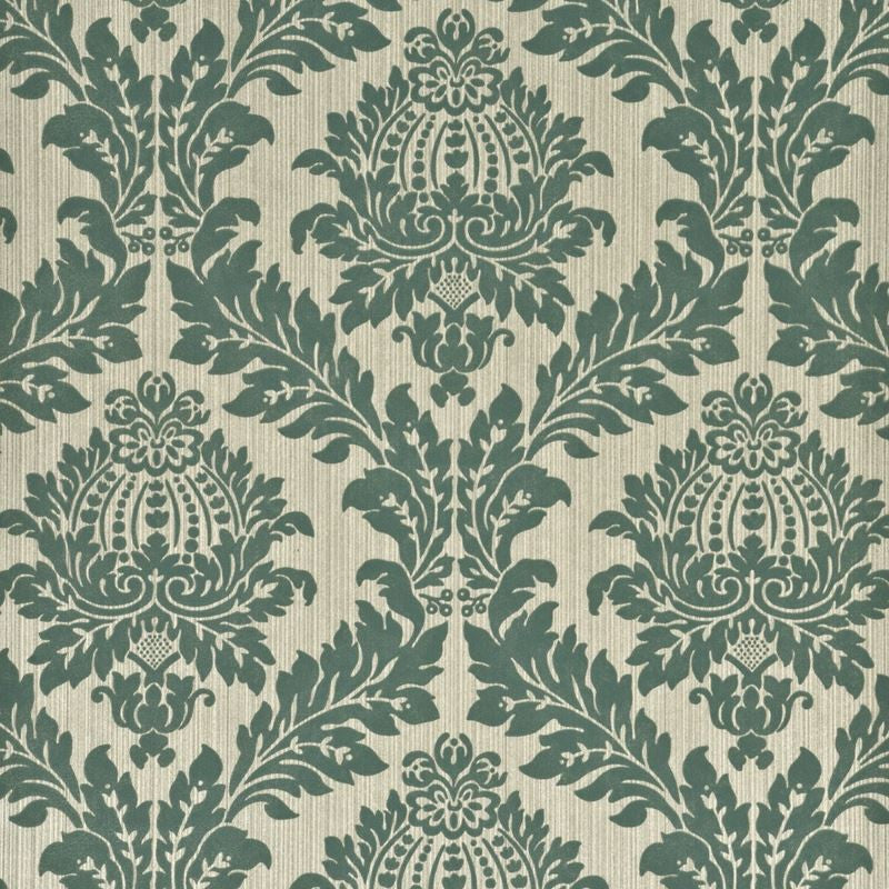 G P & J Baker Wallpaper BW45047.5 Lydford Damask Teal