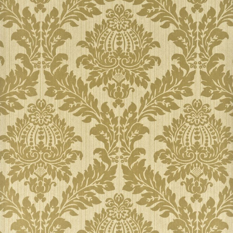G P & J Baker Wallpaper BW45047.6 Lydford Damask Gilded