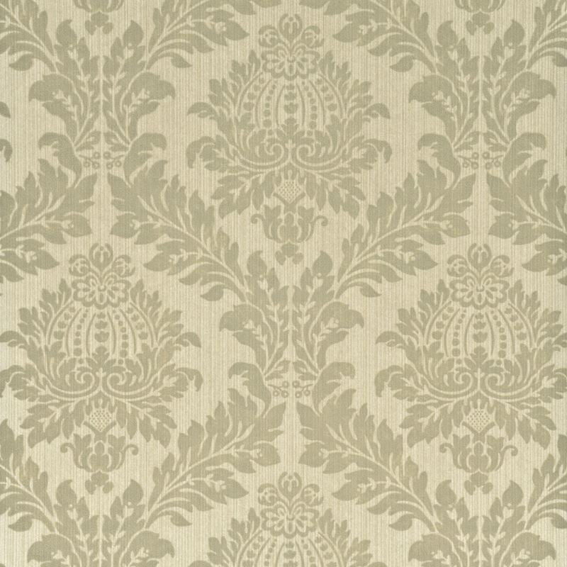 G P & J Baker Wallpaper BW45047.8 Lydford Damask Baker Grey