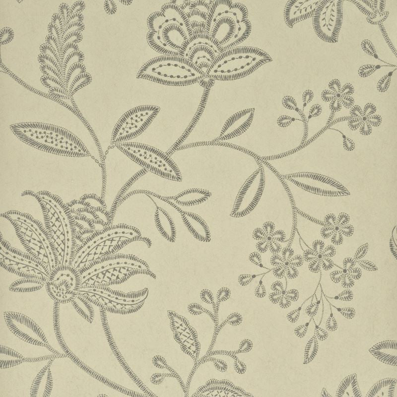 G P & J Baker Wallpaper BW45051.5 Larkhill Silver/Taupe