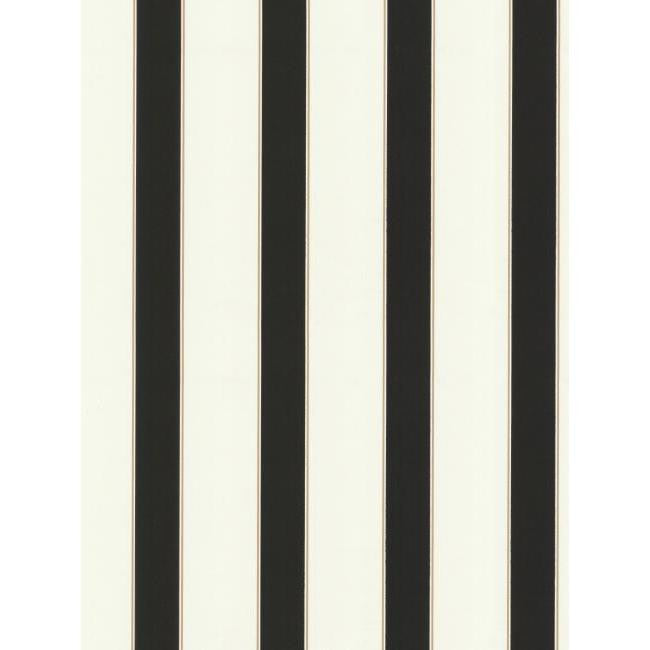 York BZ9497 Black & White Book Wide Stripe/Pinstripe Wallpaper
