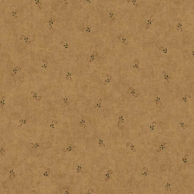 York CB5635 Hearts & Crafts III Leaf and Scroll Spot Wallpaper