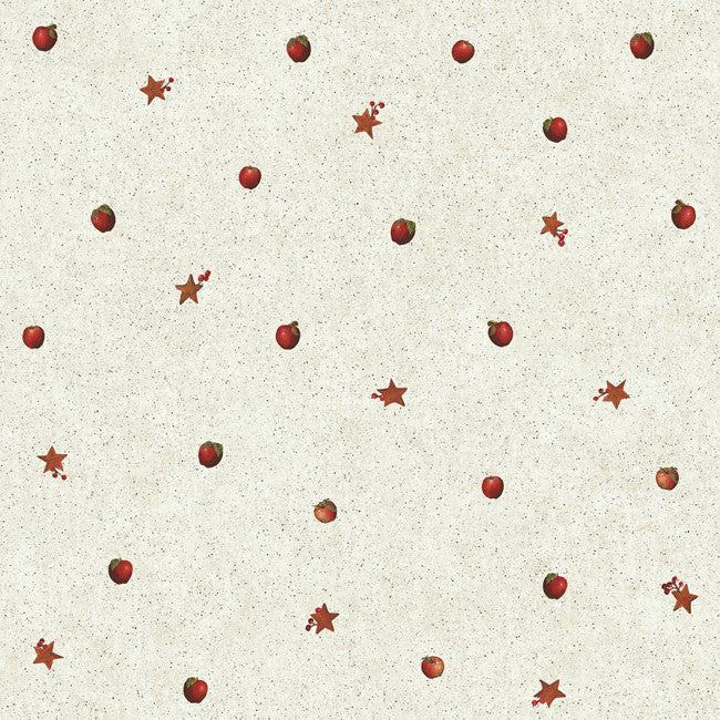 York CB5658 Hearts & Crafts III Apple Spot Wallpaper