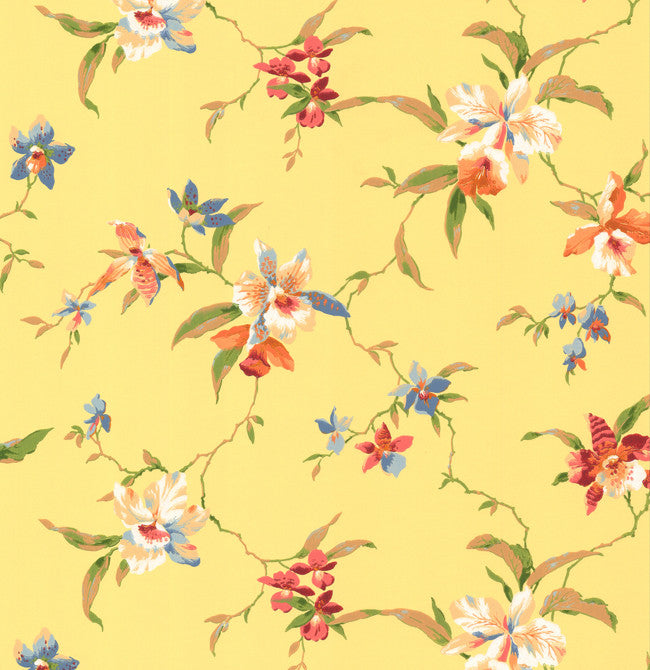 York CJ2874 Casabella Orchid Wallpaper