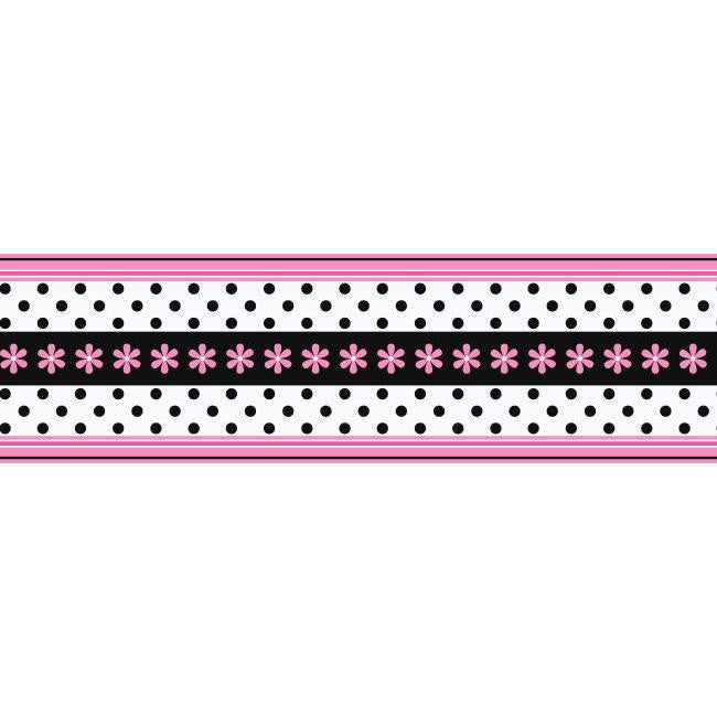 York Wallpaper CK7719B Candice Olson Kids Daisy Ribbon Border