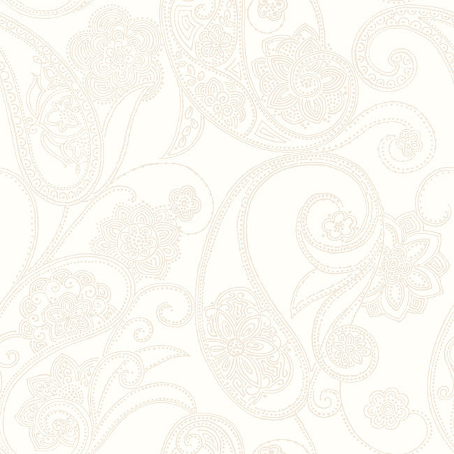 York CO2029DE Candice Olson Shimmering Details Dotted Paisley Wallpaper