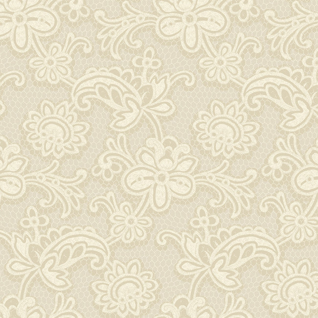 York DE8808 Candice Olson Shimmering Details Modern Lace Wallpaper