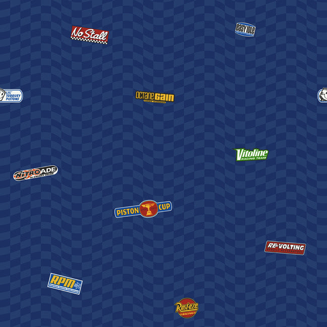 York DK6079 Walt Disney Kids Cars Logo Wallpaper
