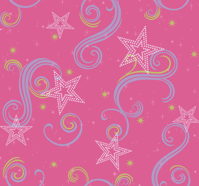 York DK6110 Walt Disney Kids Star Glitter Wallpaper