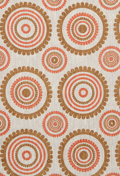 FSchumacher Fabric EL-SOL-SALMON-TAFFY El Sol Salmon, Taffy