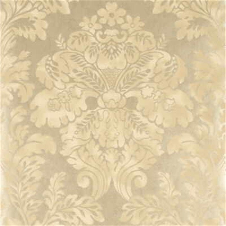 Mulberry Wallpaper FG055.J57 Fresco Damask Silver Leaf