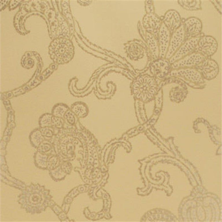 Mulberry Wallpaper FG056.T42 Marquise Damask Stone/Old Gold