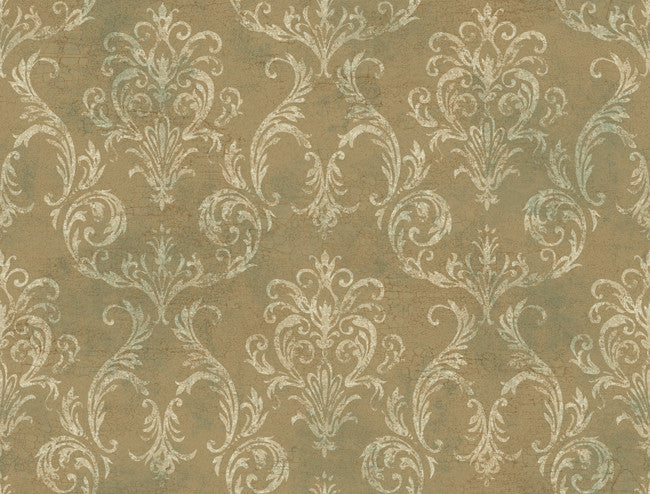 York GL4658 Brandywine Delia Damask Wallpaper