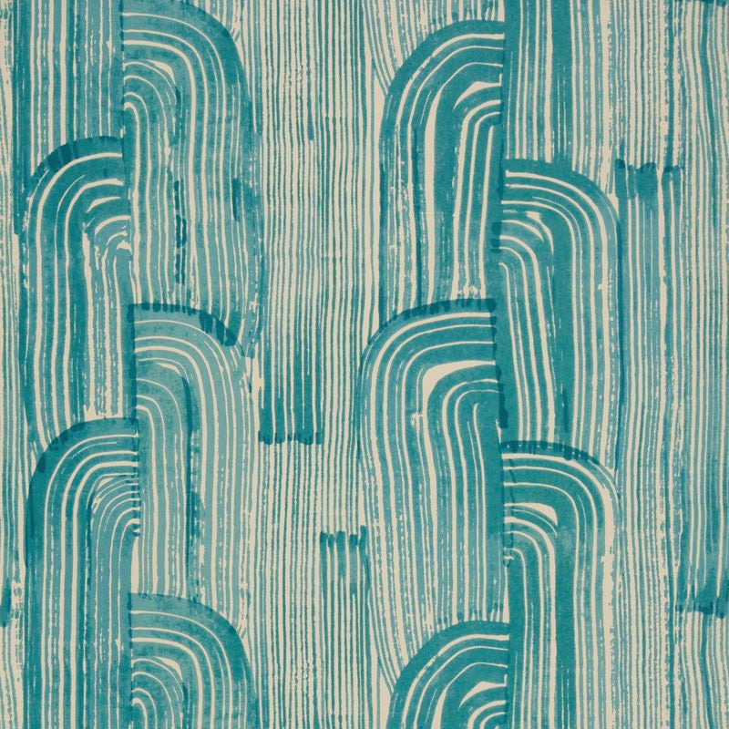 Groundworks Wallpaper GWP-3304.316 Crescent Paper Lake/Cream