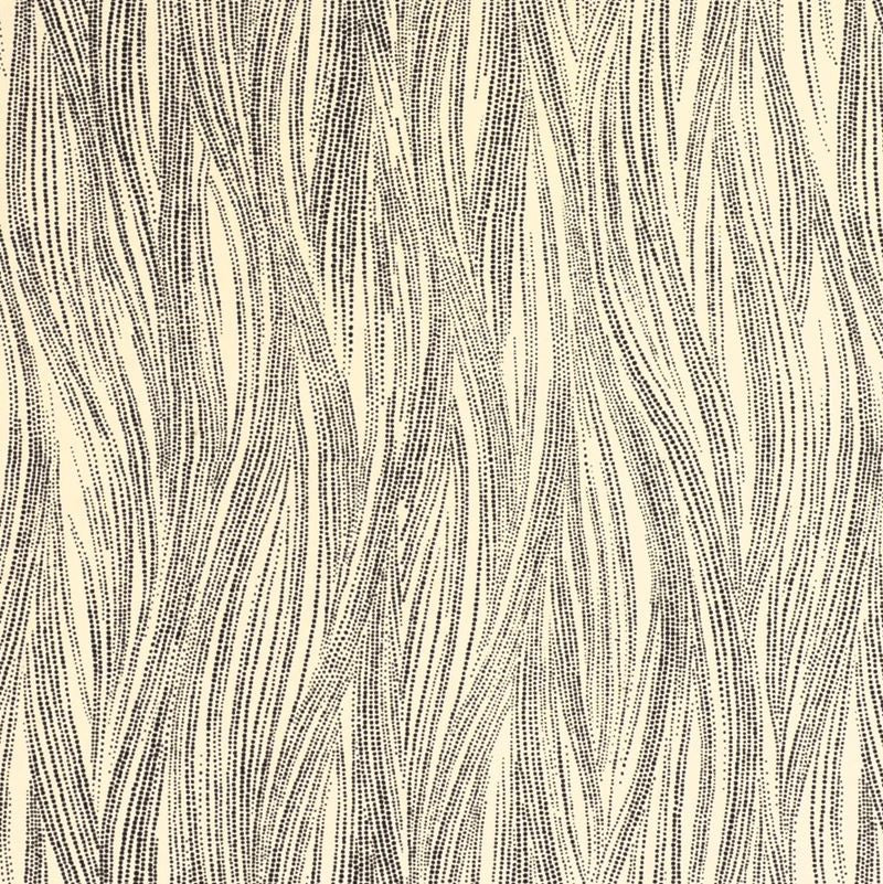 Groundworks Wallpaper GWP-3305.816 Currents Paper Ebony/Oatmeal