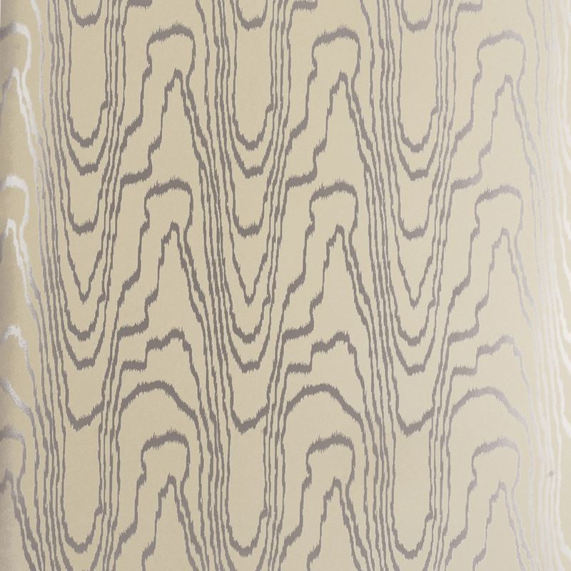 Groundworks Wallpaper GWP-3307.611 Agate Paper Silver/Linen