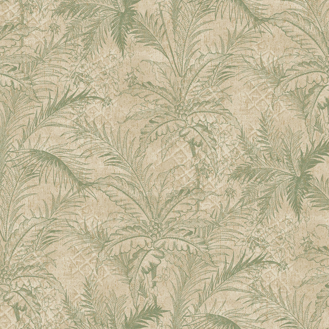 York GX8102 Passport Leaf Toile Wallpaper