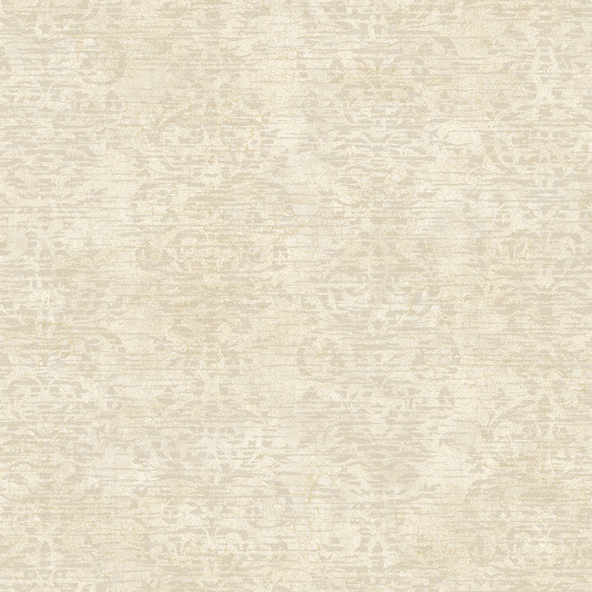 York GX8119 Passport Distressed Damask Stripe Wallpaper