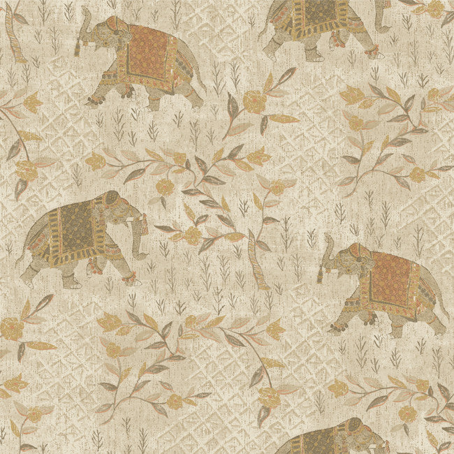 York GX8204 Passport Indian Elelphant Wallpaper