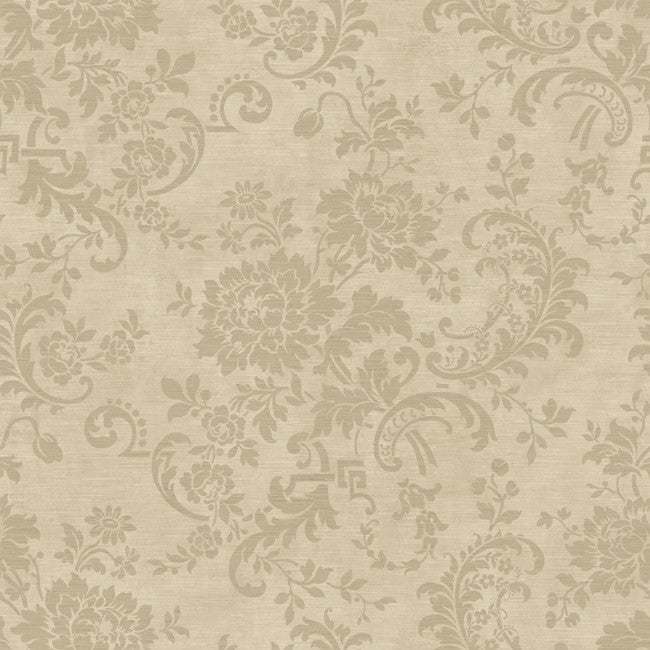 York JR5737 Sapphire Oasis Silk Floral Wallpaper