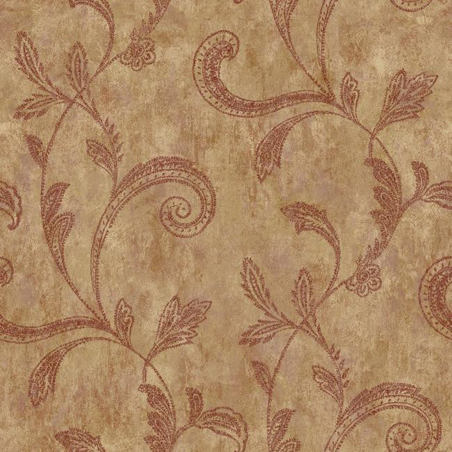 York JR5793 Sapphire Oasis Paisley Trail Wallpaper
