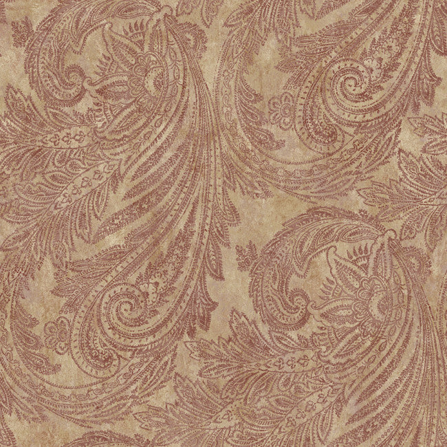 York JR5802 Sapphire Oasis Paisley Wallpaper