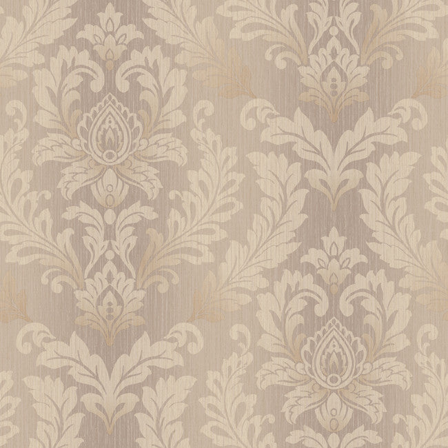 York JR5828 Sapphire Oasis Tonal Damask Wallpaper