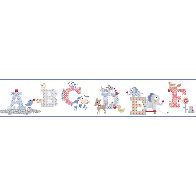 York Wallpaper KS2208BD Cool Kids Alphabet Border