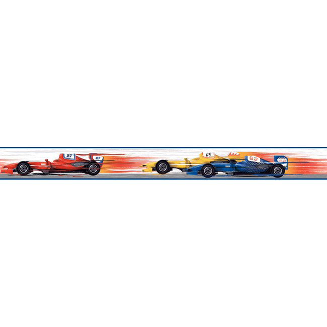 York Wallpaper KS2318BD Cool Kids Race Car Border