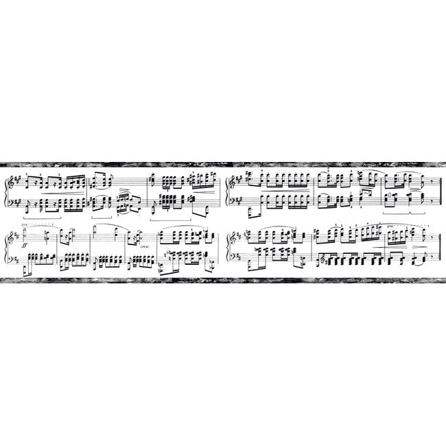 York Wallpaper KW7565BD Border Portfolio II Musical Note Border