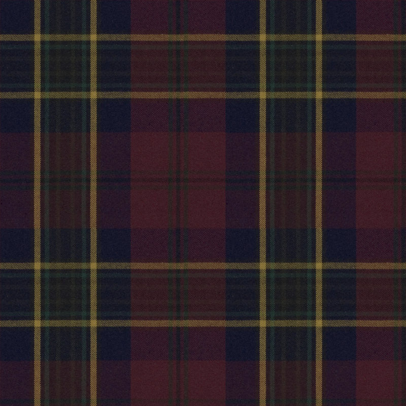 Ralph Lauren Fabric LCF13568F Regent Tartan Burgundy