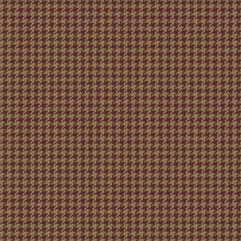 Ralph Lauren Fabric LCF14646F Chesterfield Houndstooth Cranberry