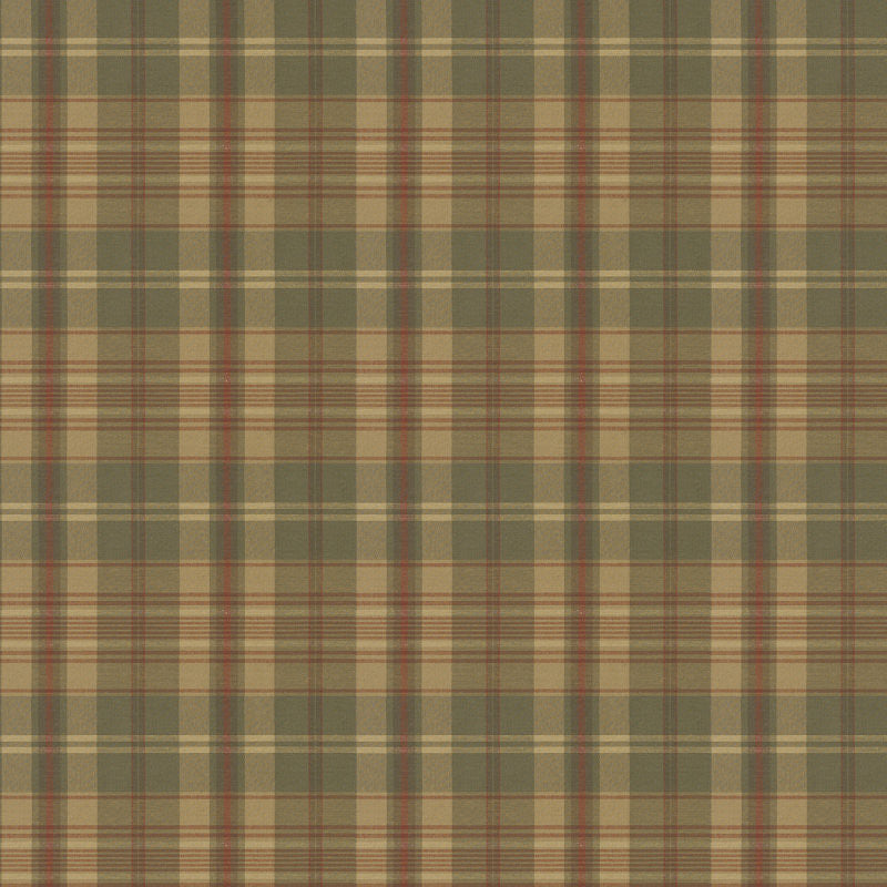 Ralph Lauren Fabric LCF17100F Ennis Plaid Olive