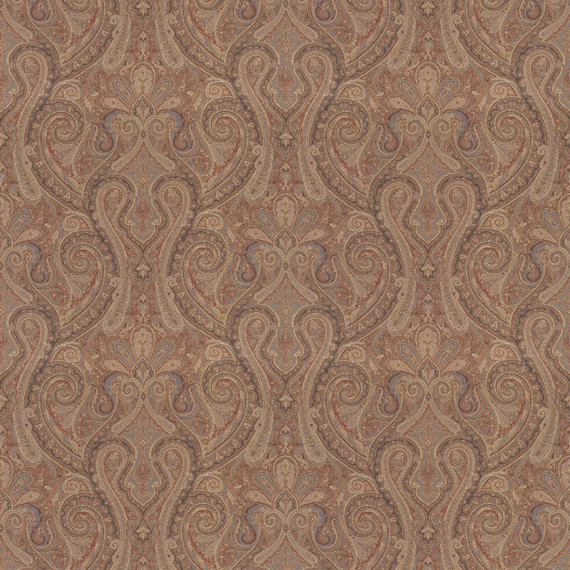 Ralph Lauren Fabric LCF18251F Assyria Paisley Terracotta
