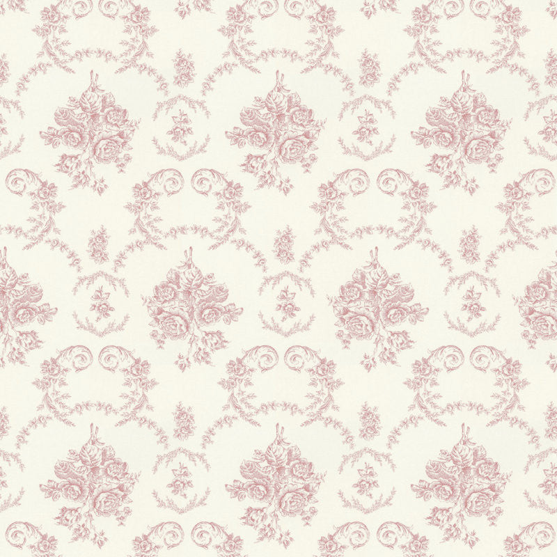 Ralph Lauren Fabric LCF18834F Saratoga Toile Rose