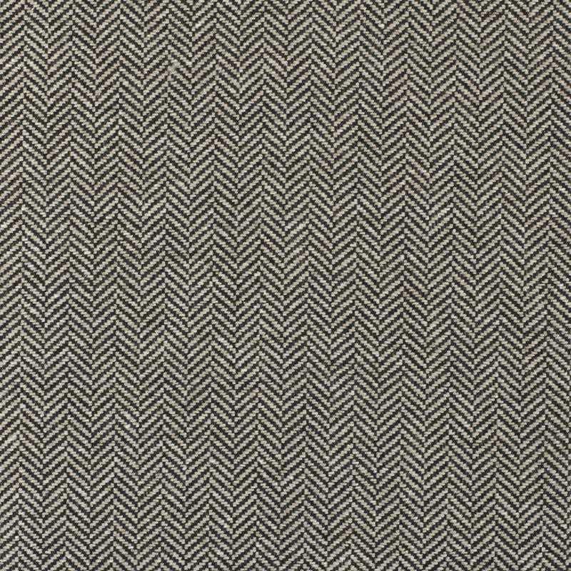 Ralph Lauren Fabric LCF19044F Sutherland Herringbone Charcoal