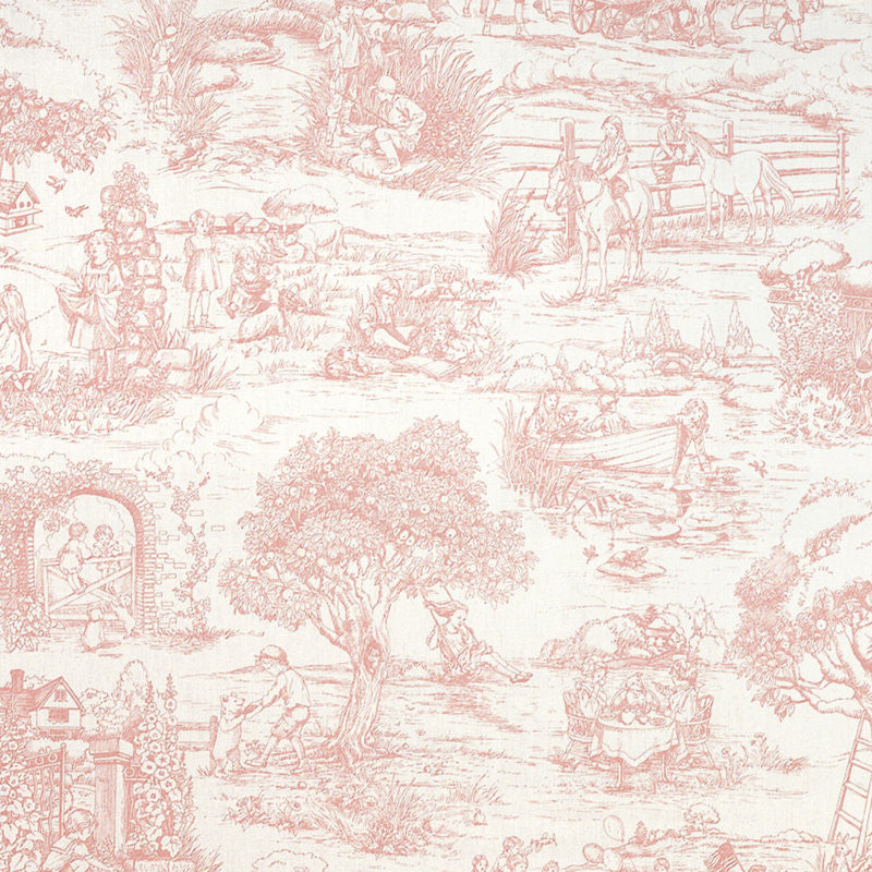 Ralph Lauren Fabric LCF24535F Child's Garden Toile Pink