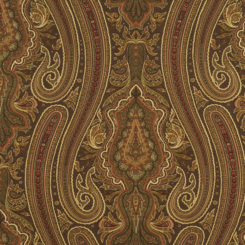 Ralph Lauren Fabric LCF28472F Brice Paisley Chestnut
