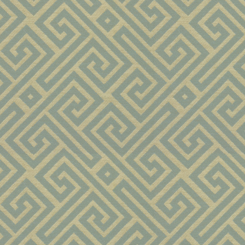 Ralph Lauren Fabric LCF30031F Fretwork Aqua
