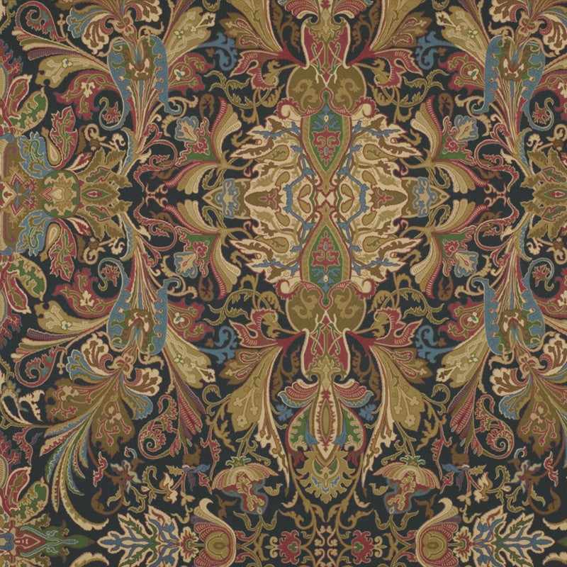 Ralph Lauren Fabric LCF40070F Lakota Paisley Imperial Blue