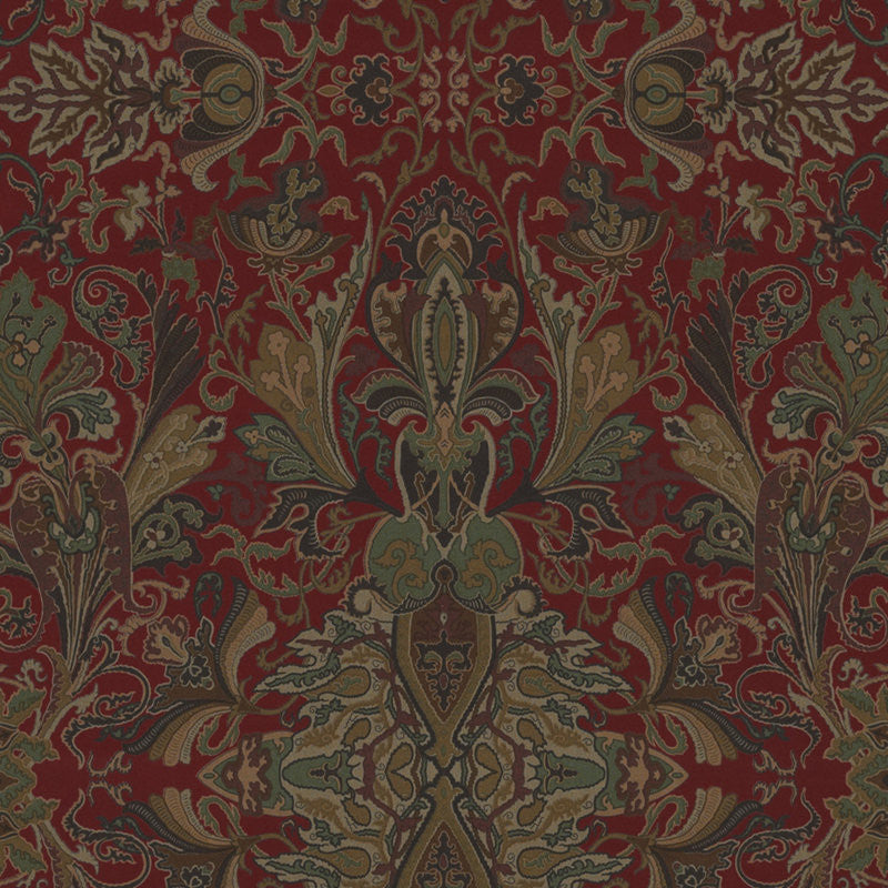 Ralph Lauren Fabric LCF40071F Lakota Paisley Canterbury Red