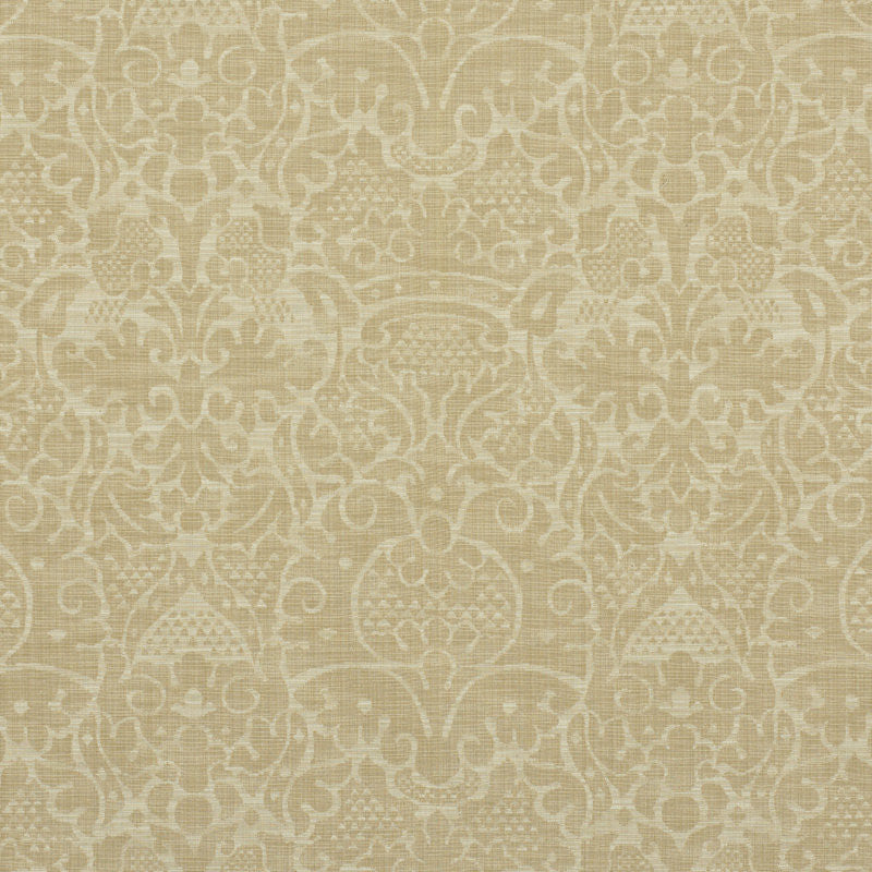 Ralph Lauren Fabric LCF40450F Sabine Damask Sauterne
