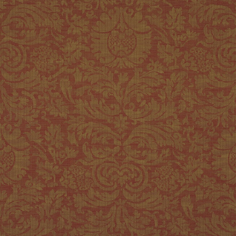 Ralph Lauren Fabric LCF50792F Austell Damask Cinnabar