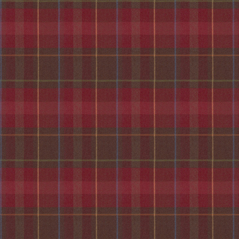 Ralph Lauren Fabric LFY14604F Highgate Plaid Burgundy
