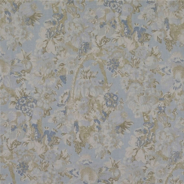 Ralph Lauren Fabric LFY50102F Gardiner's Bay Floral Seaglass
