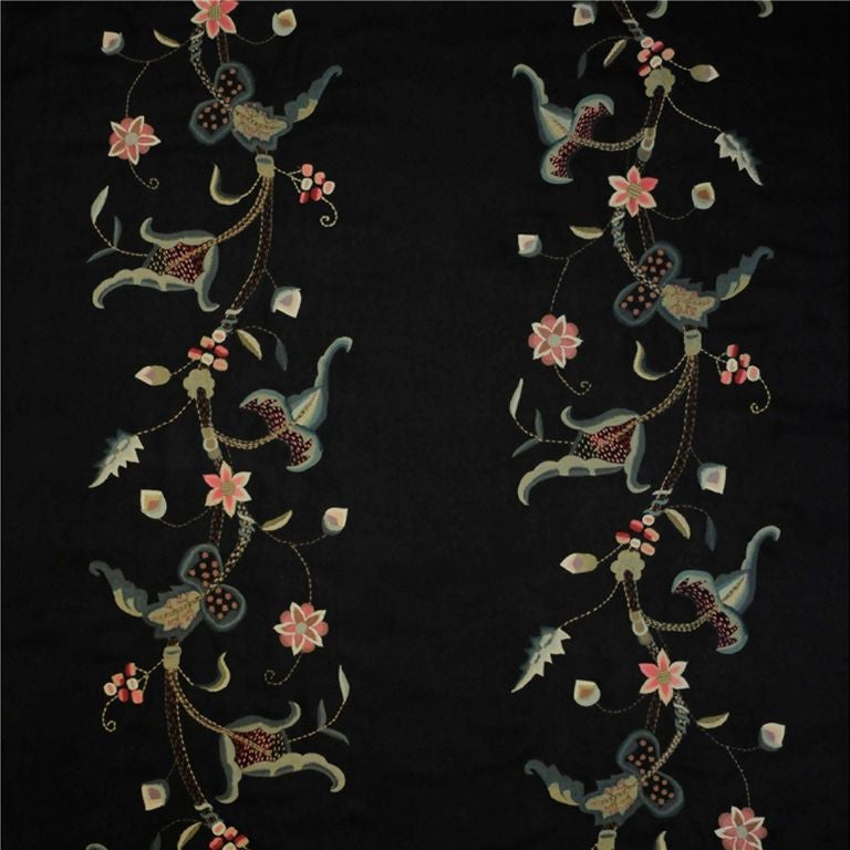 Ralph Lauren Fabric LFY60474F Vanderlyn Crewel Mars Black
