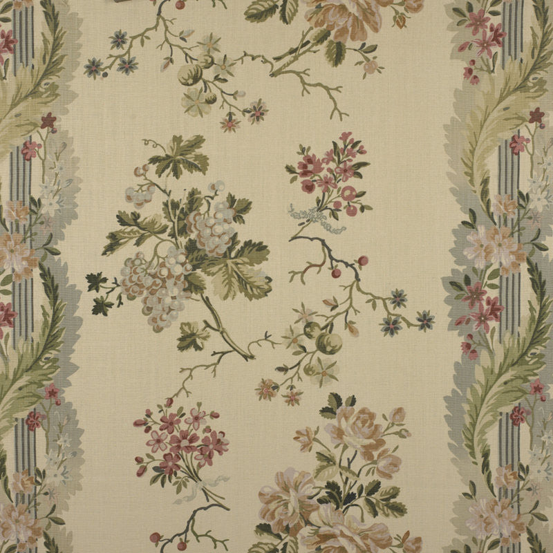 Ralph Lauren Fabric LFY60591F Espalier Floral Parchment
