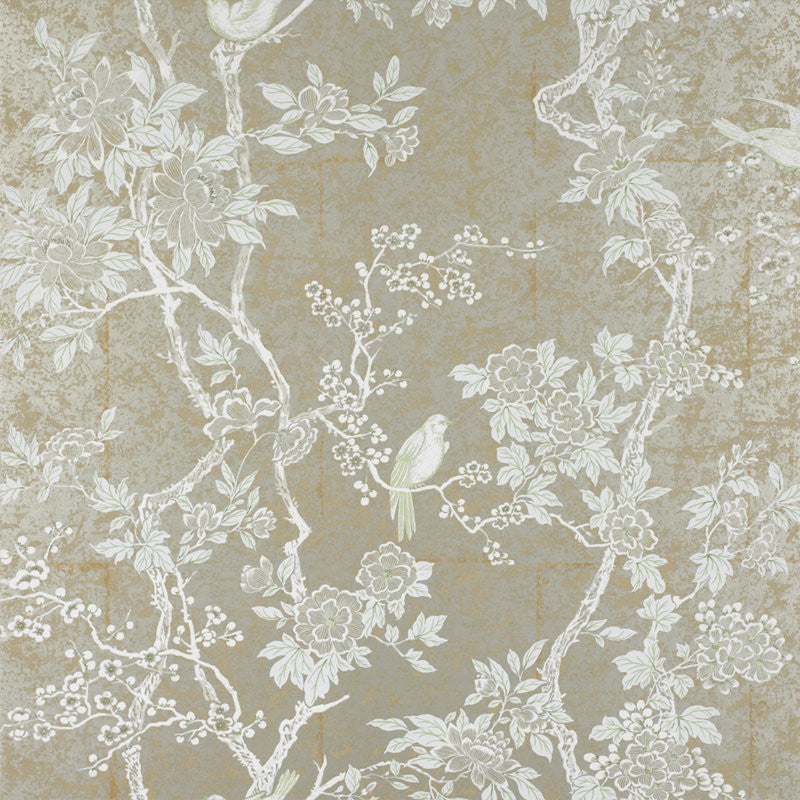 Ralph Lauren Wallpaper LWP30571W Marlowe Floral Sterling