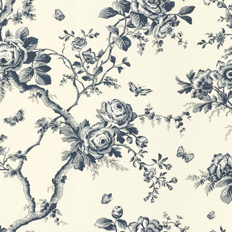 Ralph Lauren Wallpaper LWP30588W Ashfield Floral Sapphire